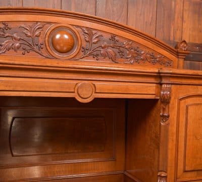 Victorian Oak Pedestal Sideboard SAI2803 - Image 11