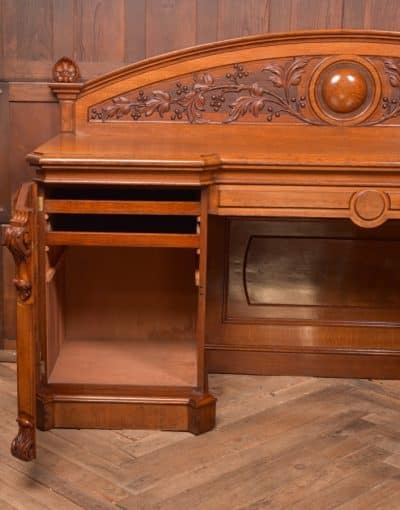 Victorian Oak Pedestal Sideboard SAI2803 - Image 9