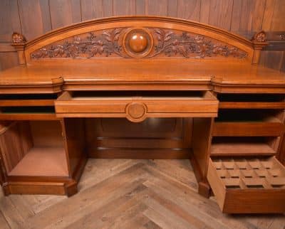 Victorian Oak Pedestal Sideboard SAI2803 - Image 7