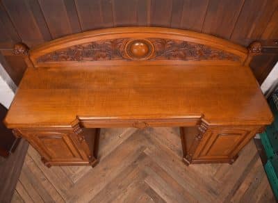 Victorian Oak Pedestal Sideboard SAI2803 - Image 3