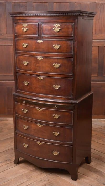 Edwardian Mahogany Chest On Chest SAI2298 Antique Draws 13