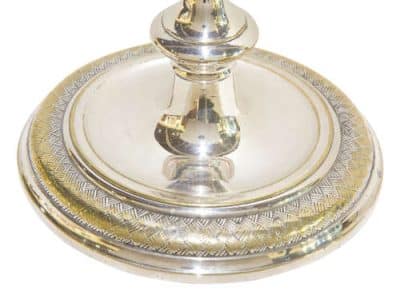 Set of 3 Silver Plated Candlesticks - Image 4