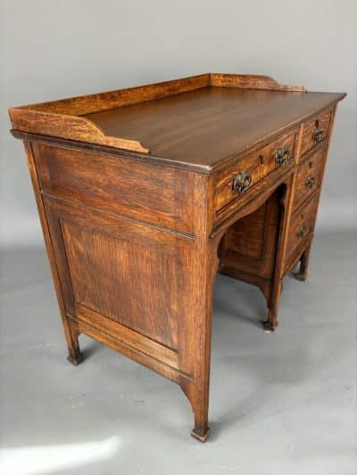 Arts & Crafts Oak Writing Desk oak Antique Desks 10