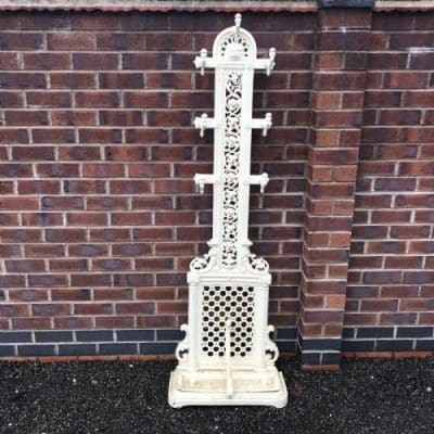 Hallstand caste iron early 19th century stamped for the factory of coalbrokedale