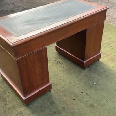 Desk Mahogany Victorian Pedestal - Image 5