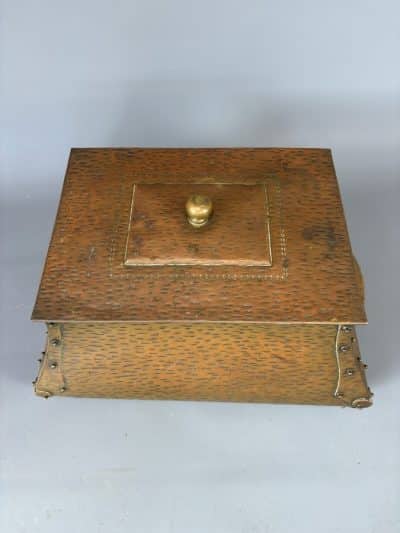 Arts & Crafts Coal Scuttle c1900 Coal Scuttle Antique Boxes 7