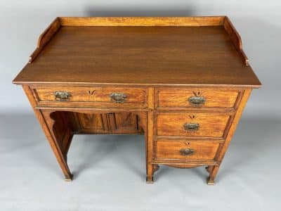 Arts & Crafts Oak Writing Desk oak Antique Desks 4