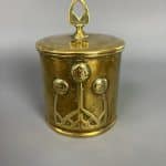 Karl Deffner Brass Tea Caddy brass Antique Boxes