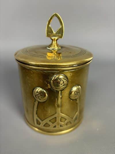 Karl Deffner Brass Tea Caddy brass Antique Boxes 6