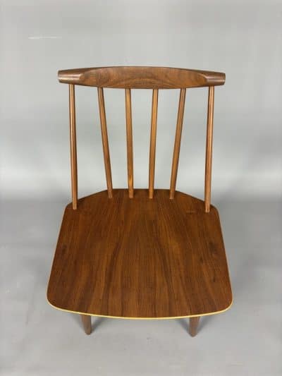 Set of Six Danish Folke Palsson Chairs 1960s danish Antique Chairs 7