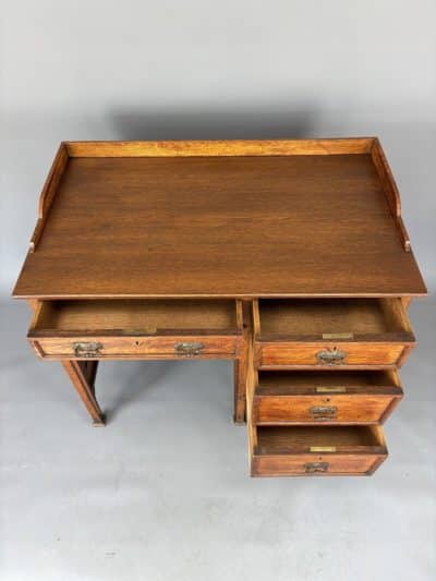 Arts & Crafts Oak Writing Desk oak Antique Desks 7