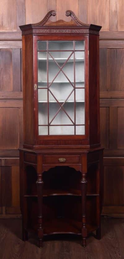 Edwardian Mahogany Corner Cabinet SAI1818 - Image 13