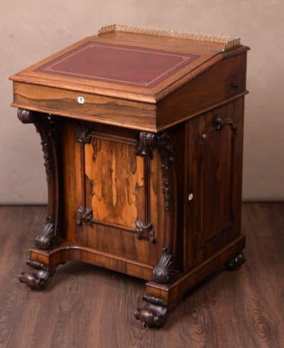 Victorian Rosewood Davenport