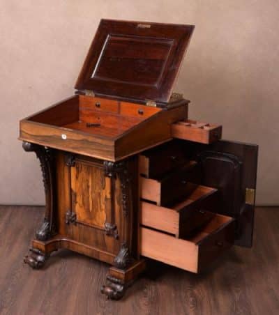 Victorian Rosewood Davenport Antique Desks 12