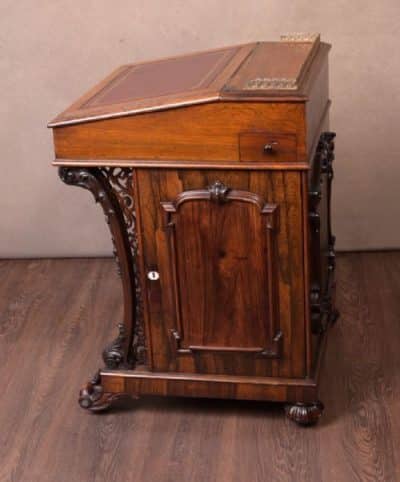 Victorian Rosewood Davenport Antique Desks 8