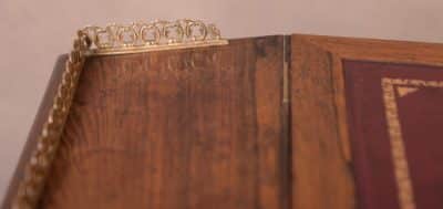 Victorian Rosewood Davenport - Image 16