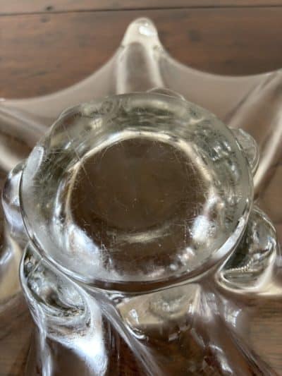 Mid Century French Art Glass Splash Bowl Art Vannes Antique Glassware 6
