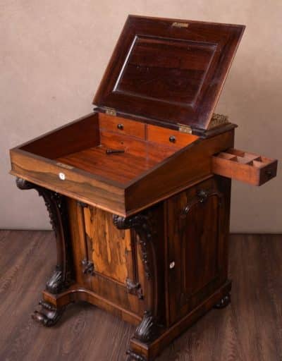 Victorian Rosewood Davenport Antique Desks 13