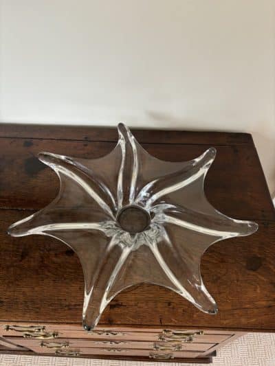 Mid Century French Art Glass Splash Bowl Art Vannes Antique Glassware 3