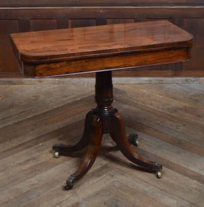 Georgian Rosewood Fold-over Games Table SAI3288 Antique Furniture 4