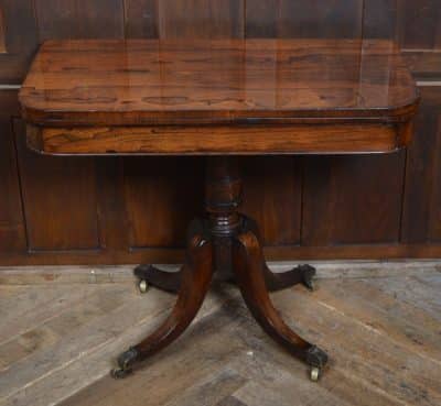 Georgian Rosewood Fold-over Games Table SAI3288 - Image 13