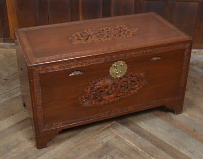 Chinese Camphor Wood Blanket / Storage Box SAI3276 Antique Coffers 4