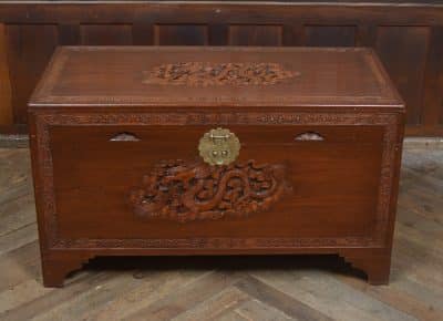 Chinese Camphor Wood Blanket / Storage Box SAI3276 Antique Coffers 16