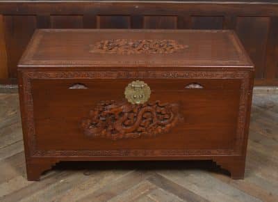 Chinese Camphor Wood Blanket / Storage Box SAI3276 - Image 14