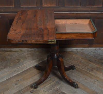 Georgian Rosewood Fold-over Games Table SAI3288 - Image 10