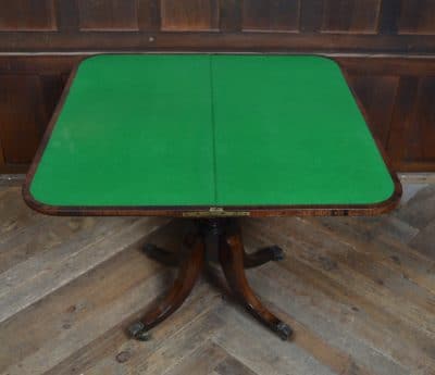 Georgian Rosewood Fold-over Games Table SAI3288 - Image 9