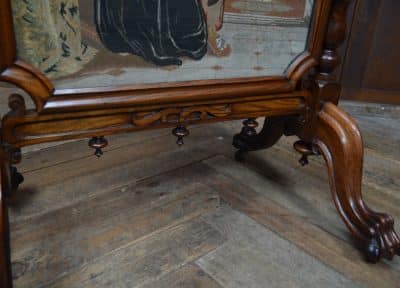 Victorian Rosewood Tapestry Fire Screen SAI3297 - Image 9