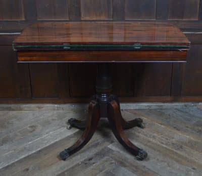 Georgian Rosewood Fold-over Games Table SAI3288 - Image 5