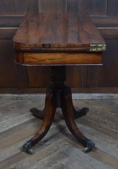 Georgian Rosewood Fold-over Games Table SAI3288 - Image 4