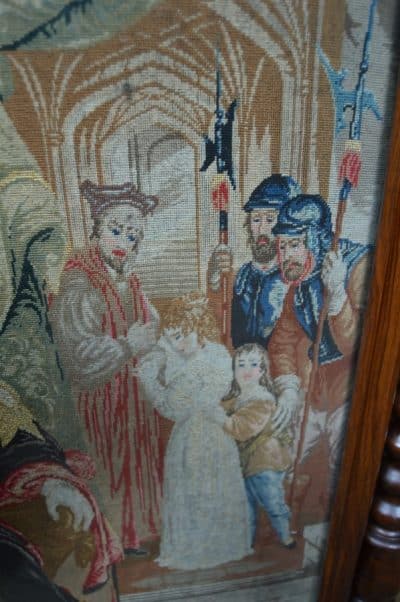 Victorian Rosewood Tapestry Fire Screen SAI3297 - Image 5