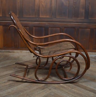 Edwardian Bentwood Rocking Chair SAI3289 - Image 9