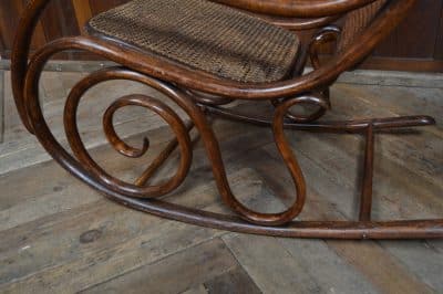 Edwardian Bentwood Rocking Chair SAI3289 Antique Chairs 7