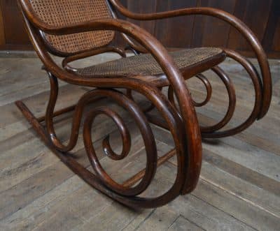 Edwardian Bentwood Rocking Chair SAI3289 Antique Chairs 4