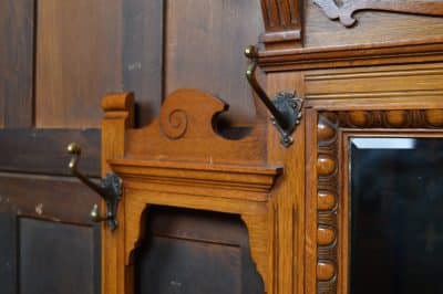 Edwardian Oak Hall Stand SAI3290 - Image 5