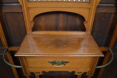 Edwardian Oak Hall Stand SAI3290 - Image 16