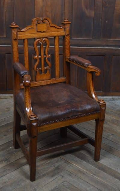 Victorian Oak Arm Chair SAI3291 Antique Chairs 3