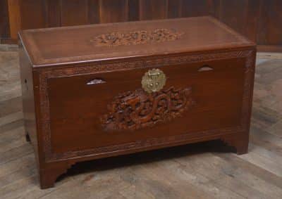 Chinese Camphor Wood Blanket / Storage Box SAI3276 Antique Coffers 6