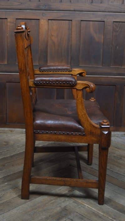 Victorian Oak Arm Chair SAI3291 Antique Chairs 9