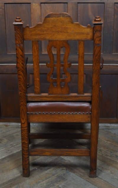Victorian Oak Arm Chair SAI3291 Antique Chairs 8