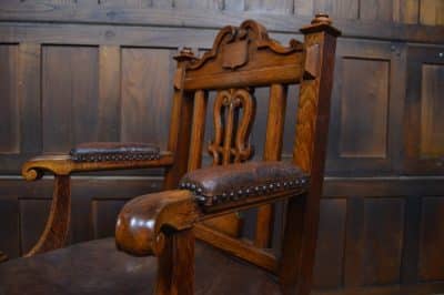 Victorian Oak Arm Chair SAI3291 Antique Chairs 6