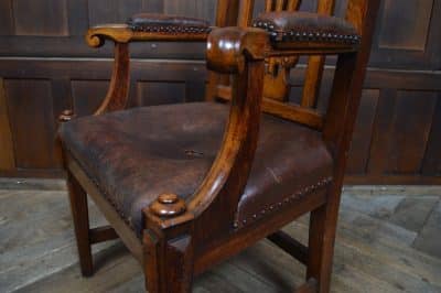 Victorian Oak Arm Chair SAI3291 Antique Chairs 5