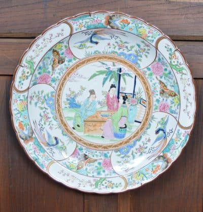 Hand Painted Oriental Charger SAI3292 Antique Ceramics 3