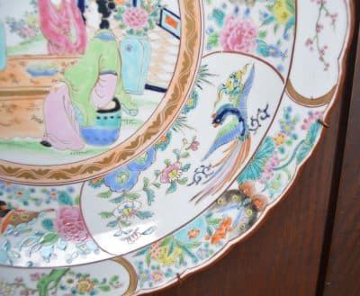 Hand Painted Oriental Charger SAI3292 - Image 8