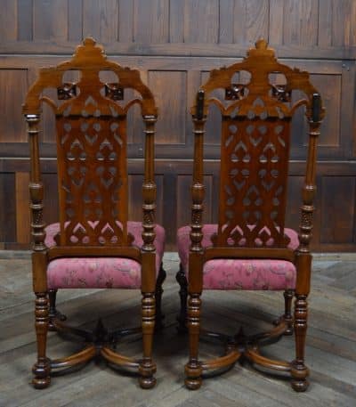 Victorian Walnut Hall Chairs SAI3293 Antique Chairs 4