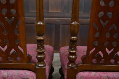 Victorian Walnut Hall Chairs SAI3293 Antique Chairs 11