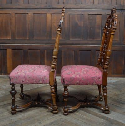 Victorian Walnut Hall Chairs SAI3293 Antique Chairs 15